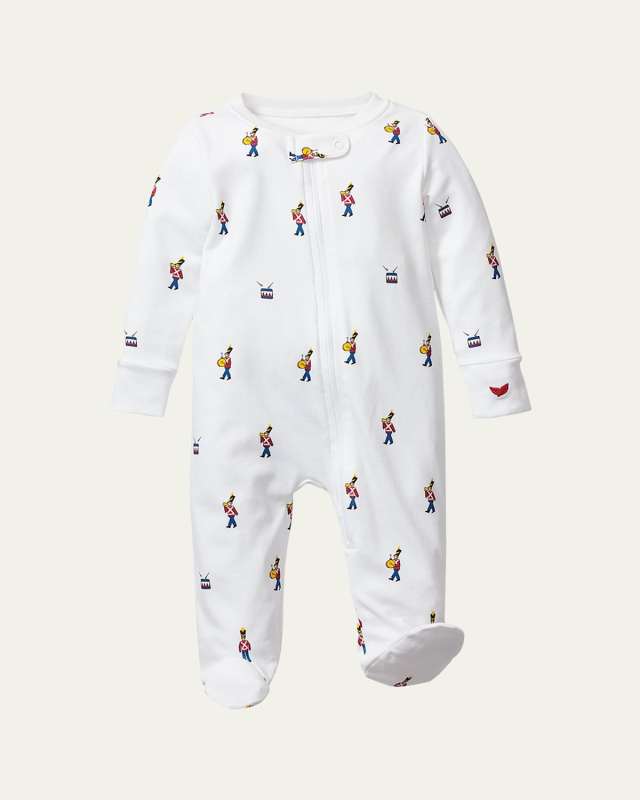 Boy's Toy Soldier Printed Footie, Size Newborn-9